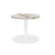 White Halo Side Table